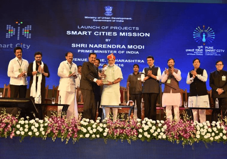Launch of Smart Cities Mission projects, Ministry of Urban Development, Government of India